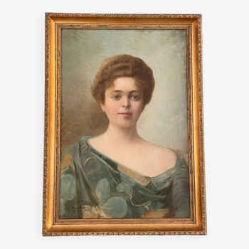 Old painting signed Georges Mouton, early 20th century