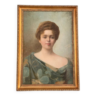 Old painting signed Georges Mouton, early 20th century