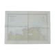 Ancient marine map of Lle island de Batz to the island of Brehat