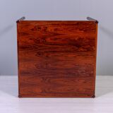 Rectangular Scandinavian coffee table in 1950s rosewood
