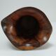 Sculptural pitcher olive wood design 60s