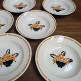 Badonviller "jade" soup plates