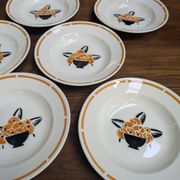 Badonviller "jade" soup plates