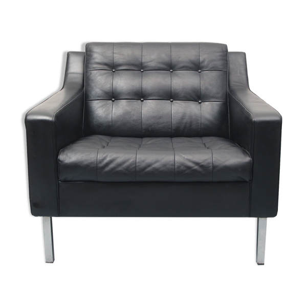 Fauteuil en cuir des années 1960 noir — Beyit