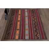 1970s Turkish Hand-Knotted Wool Cotton Purple Area Rug 100x134