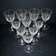 SAINT-LOUIS 10 stemmed glasses in cut crystal MASSENET Size 75