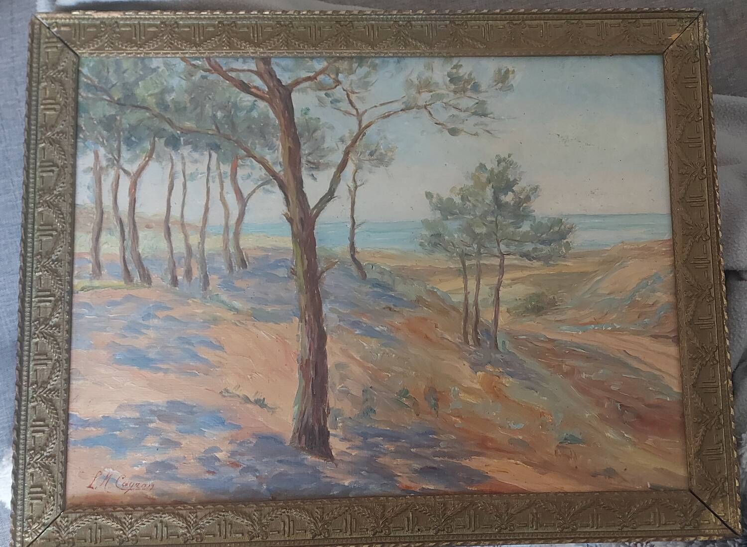 Marine sur toile signée 1911