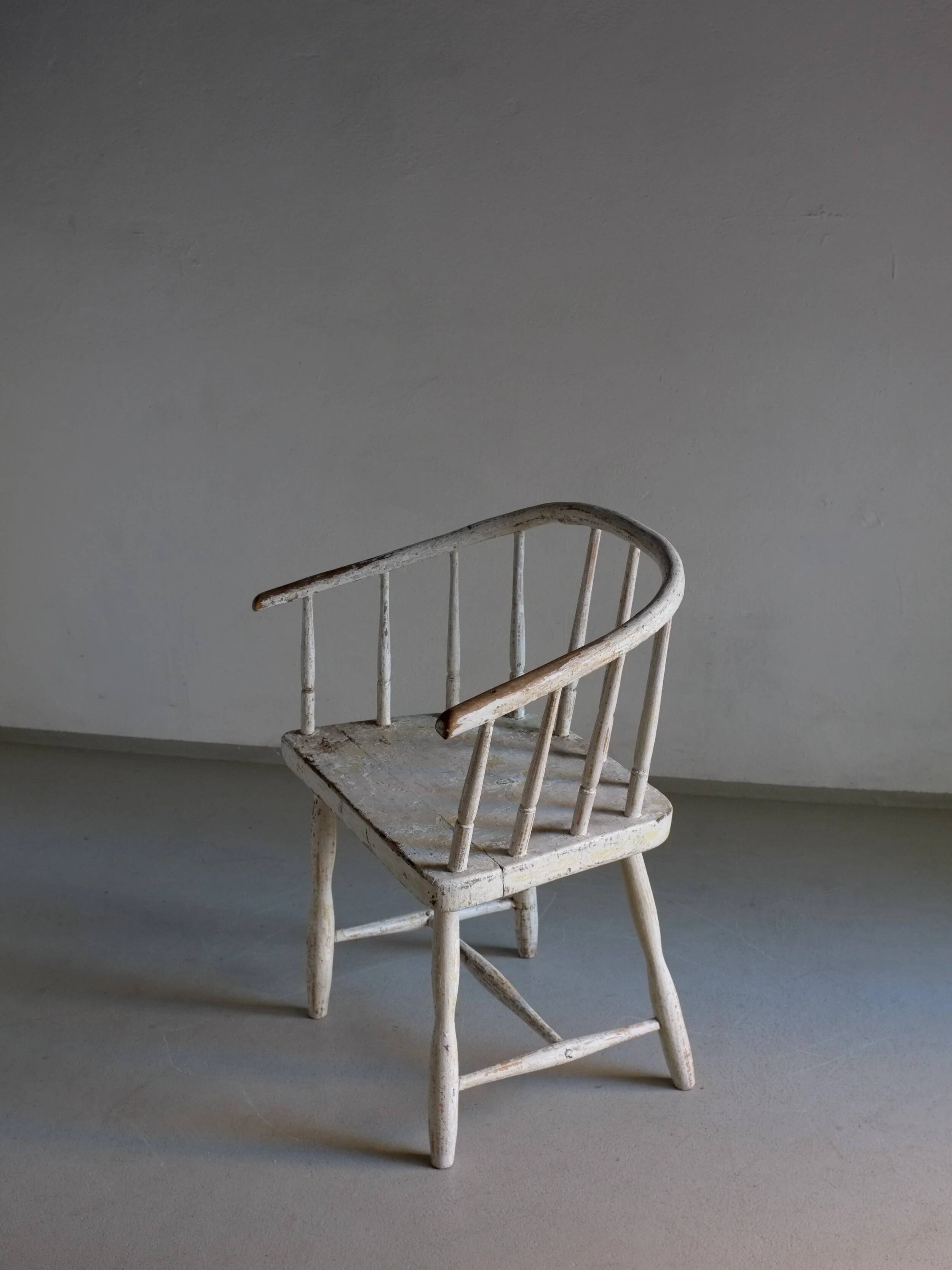 Wabi sabi white armchair | Latvia | 1900s