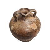 Antique French Stoneware Oil Jug