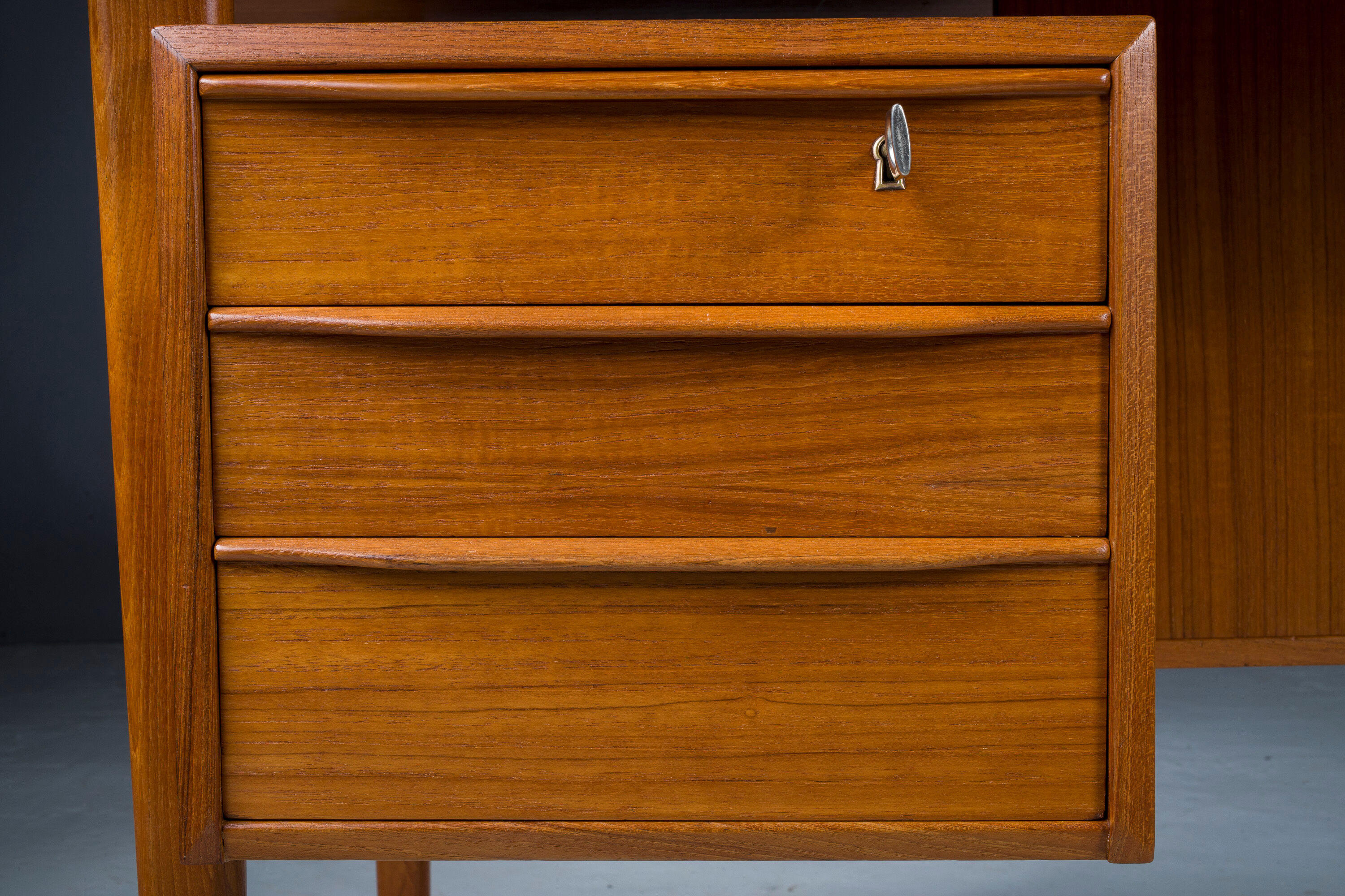Danish Teak Desk by Peter Lovig Nielsen for Hedensted Mobelfabrik, 1961