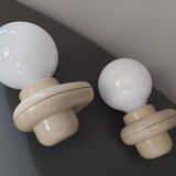 Vintage space age wall lamps