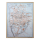 Imprimée en 1909, carte de Padoue (Padova), Vénétie, Italie.