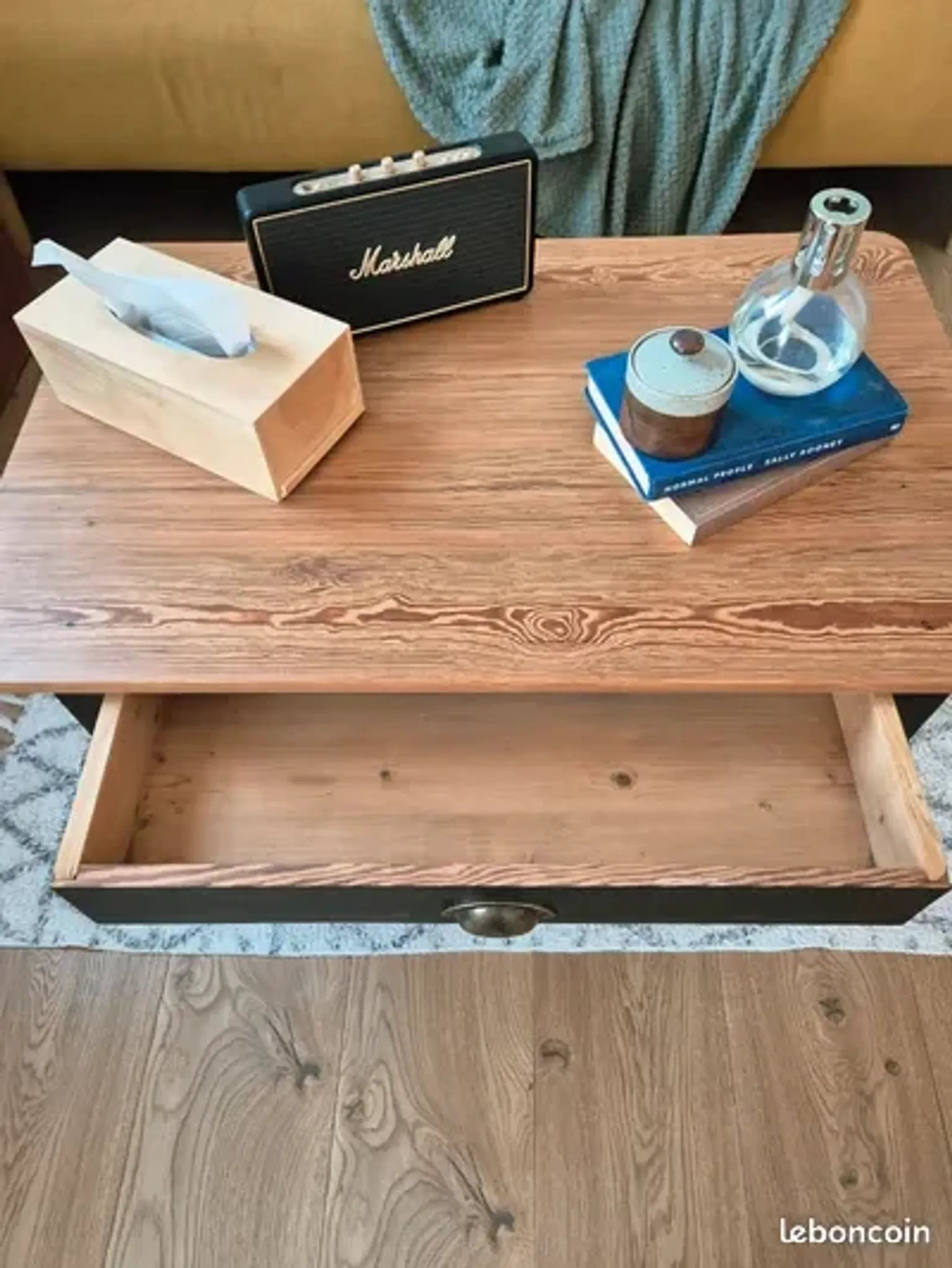 Table basse vintage rénovée