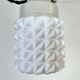 Vintage White Porcelain Pendant Light, 1970s