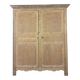 Restored late 19th-century pitch pine wardrobe