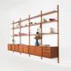 Teak modular shelving by Kjell Riise, Norway, 1960s