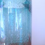 Large blown glass scroll vase - vintage Bendor glassware