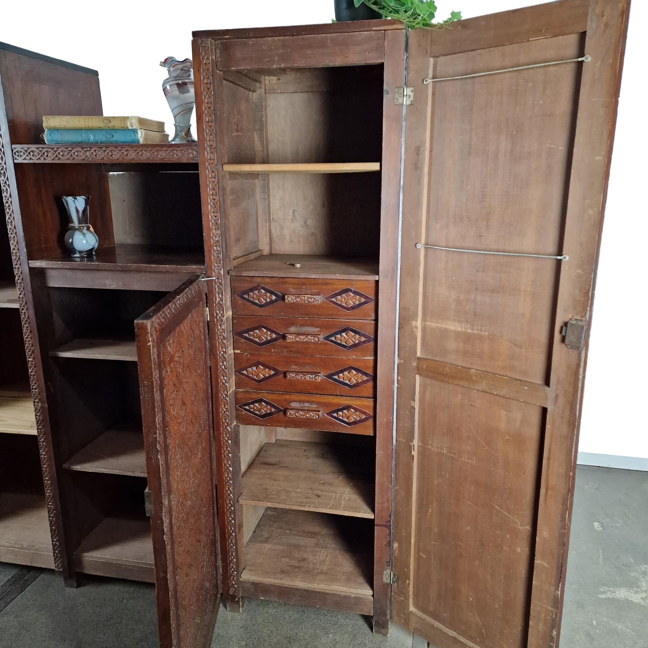 Wooden carved cabinet