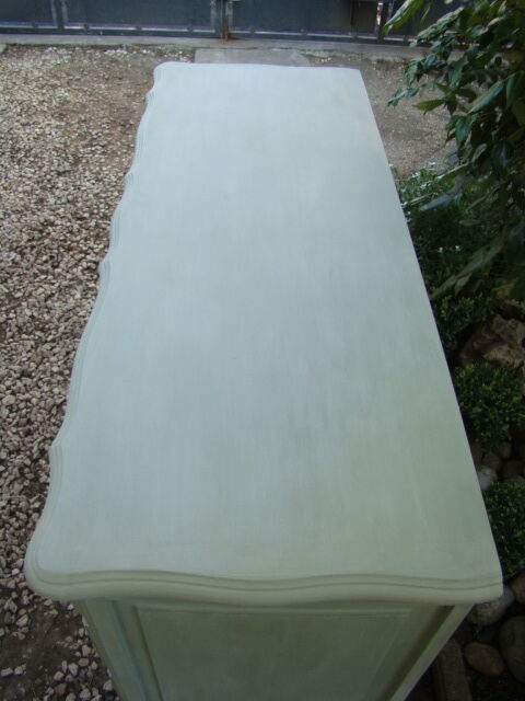 Old louis xv style painted chest of drawers
