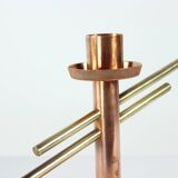 Bougeoir en cuivre et laiton, Tchécoslovaquie, années 1970