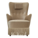1960s, Danish armchair in green/brown furniture velour, original condition.