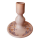 Hand painted ceramic candle holder slow craftsmanship countryside decoration candlestick