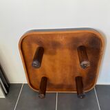 Coffee table Roger Capron ceramic herbarium and vintage wood year 1960