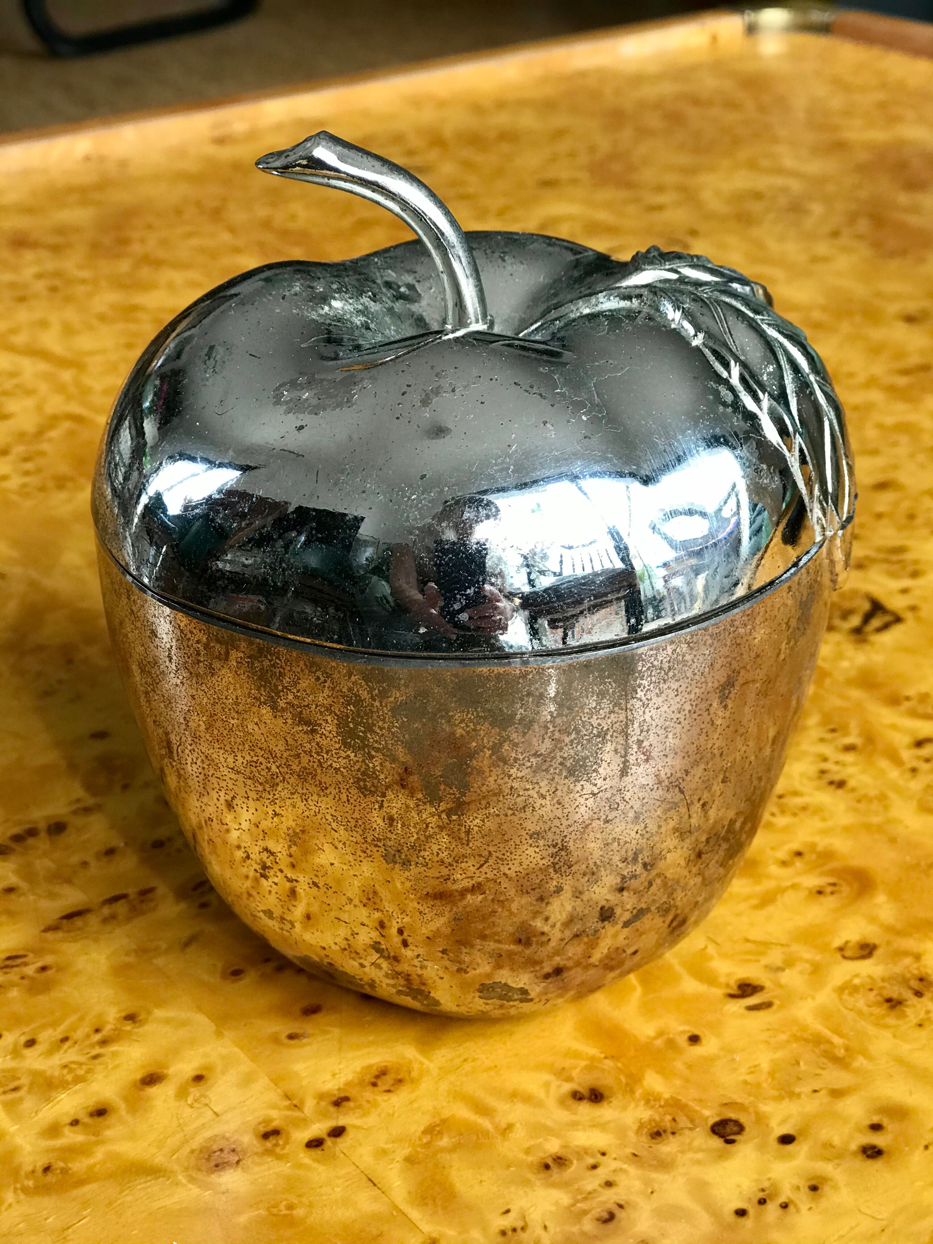 Vintage ice cube apple
