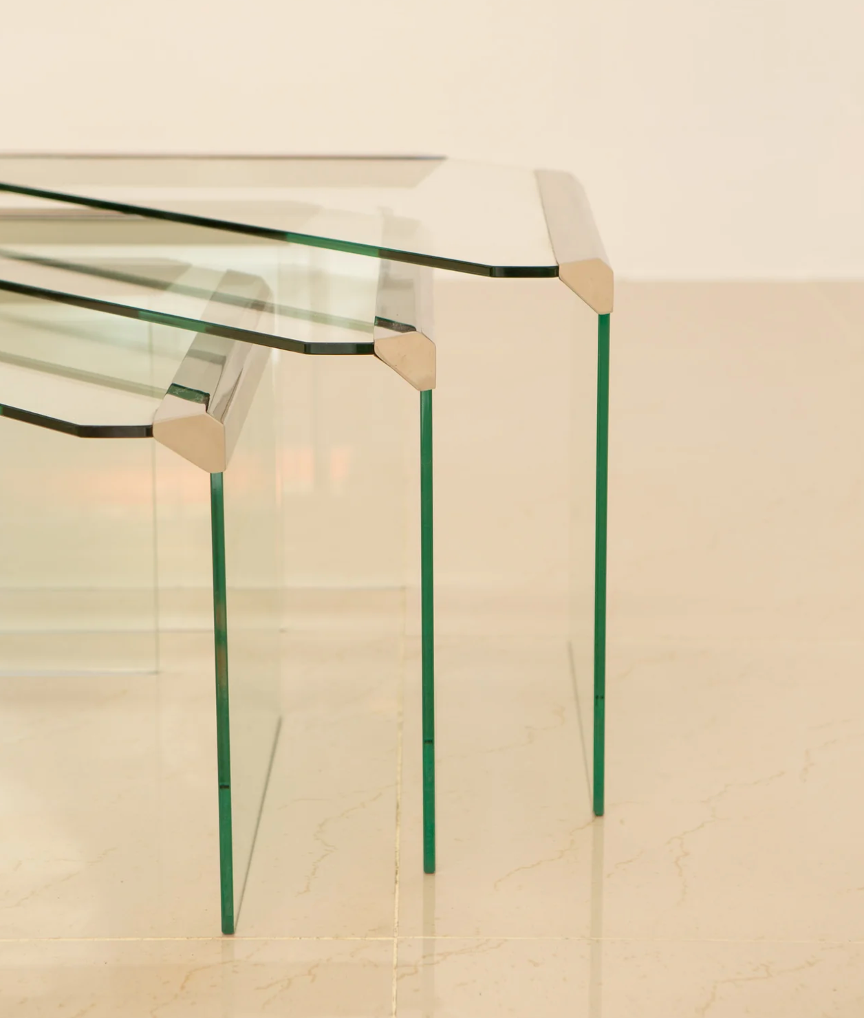 Trundle tables by Pierangelo Gallotti for Gallotti & Radice 70's