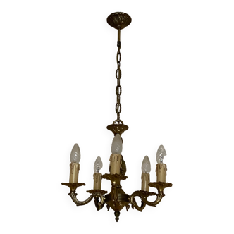 5-spoke chandelier lamp