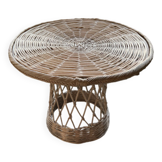 Rattan table from the 60s