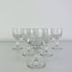 7 crystal liqueur glasses in the Baccarat Renaissance model