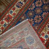 Handmade antique Armenian Gandzak rug 97cm x 244cm 1880s