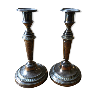 Pair of old candlesticks