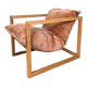 Wood / Velvet Armchair