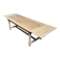 Table de ferme en chêne massif avec rallonges
