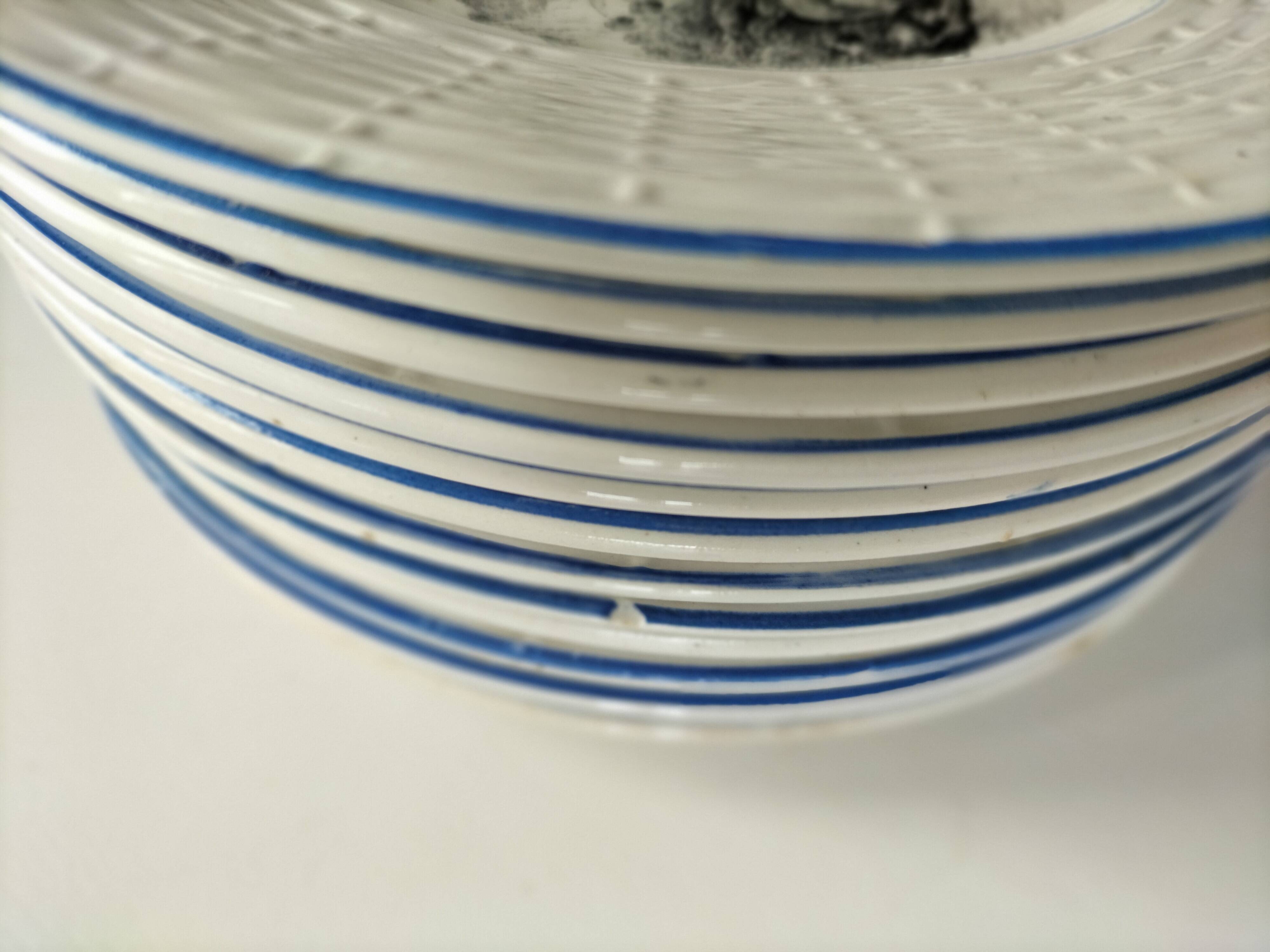 Série complète 12 assiettes Digoin Sarreguemines – Les 12 mois (1900-1920)