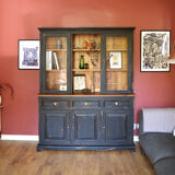 Patinated black cupboard