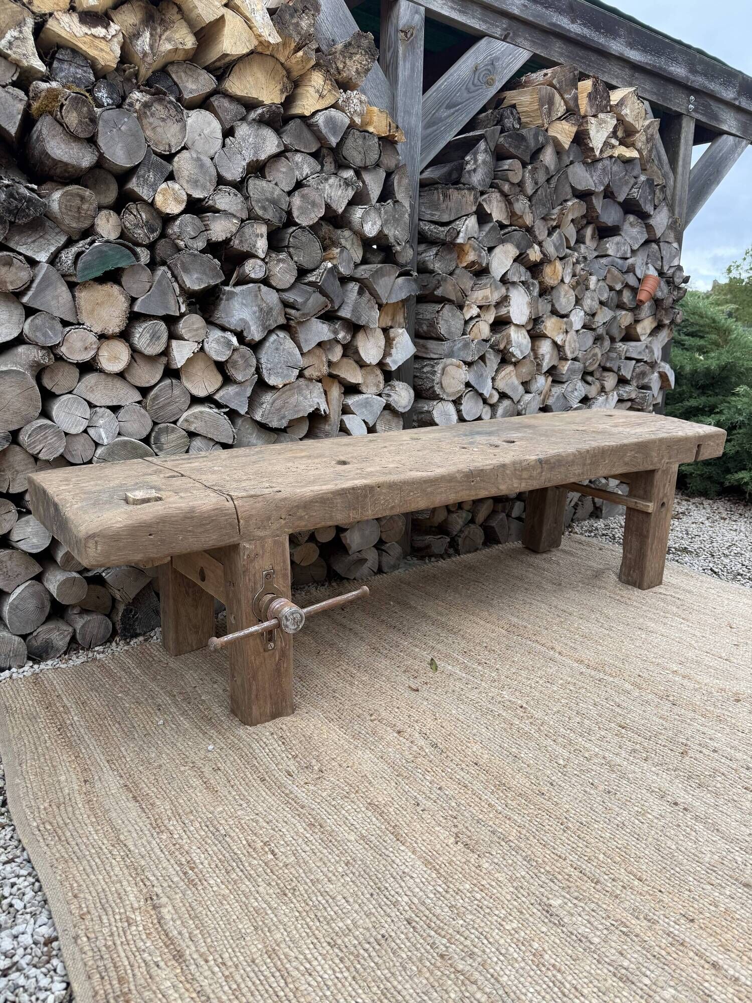 low carpenter's bench / TV stand bench
