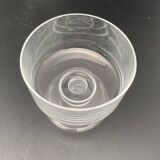 Verres à pied en verre transparent Vintage Art déco