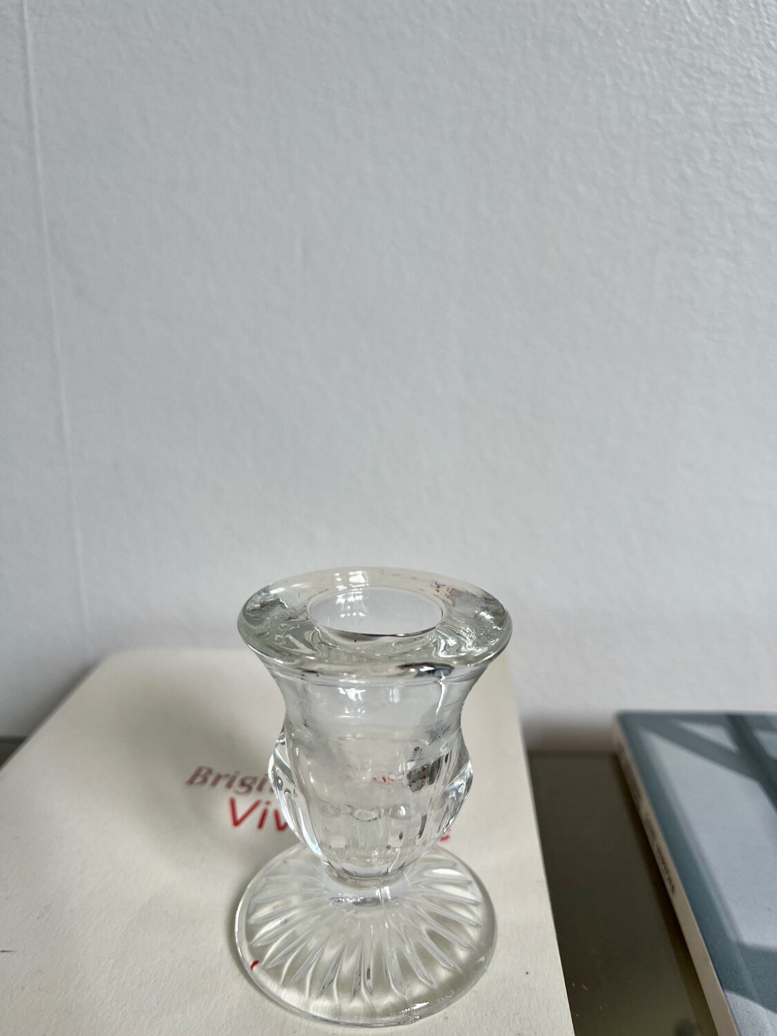 Bougeoir en verre