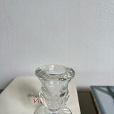 Glass candle holder