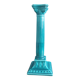 Niderviller emerald green column candle holder