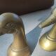Paire de canards en laiton serre-livres