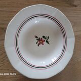 4 Sarreguemines soup plates
