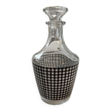 Carafe en verre décor Vichy