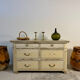 Double-sided shop counter furniture with 6 drawers, length 156 cm.