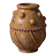Glazed terracotta urn with protrusions and cordons.