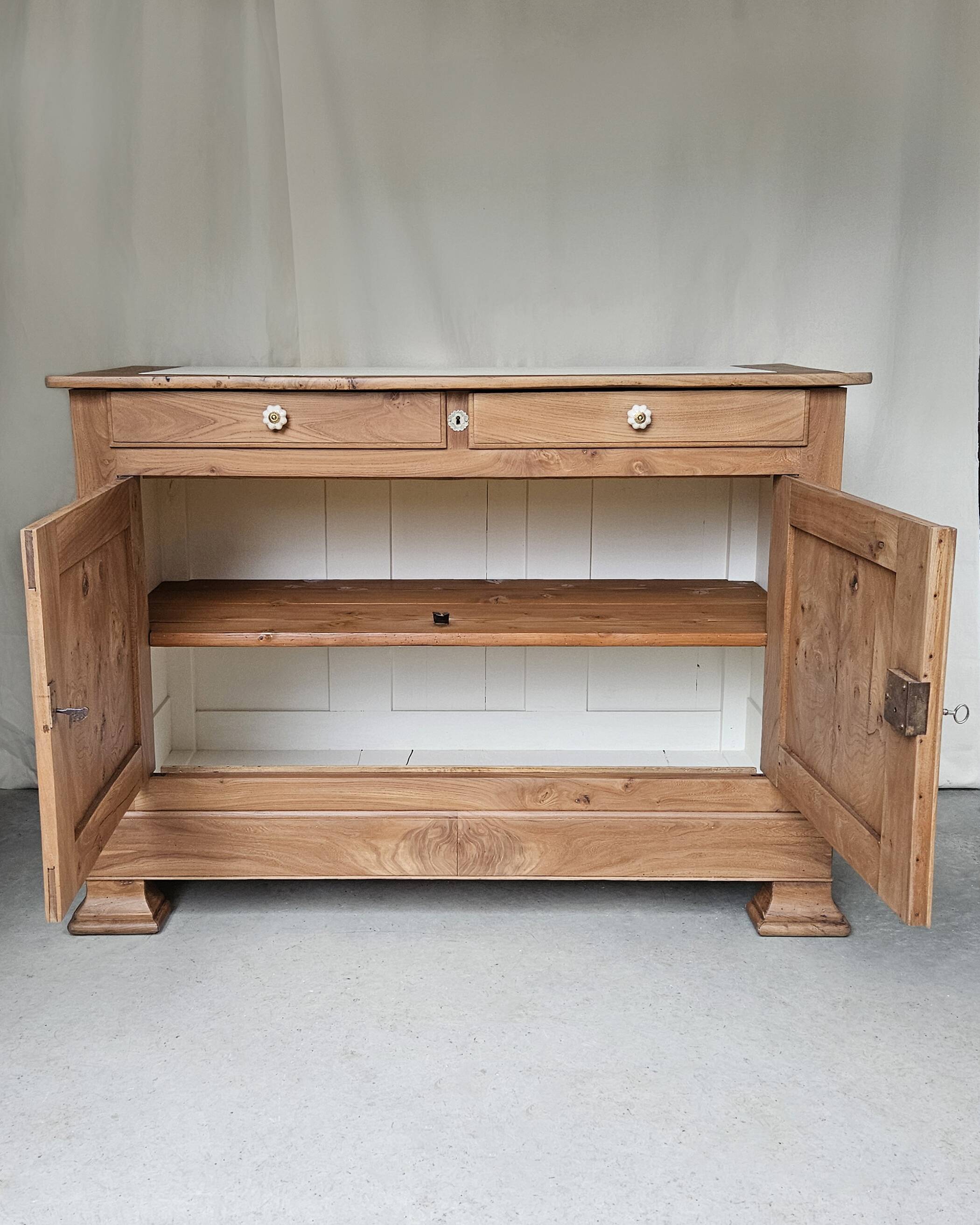 Solid walnut buffet