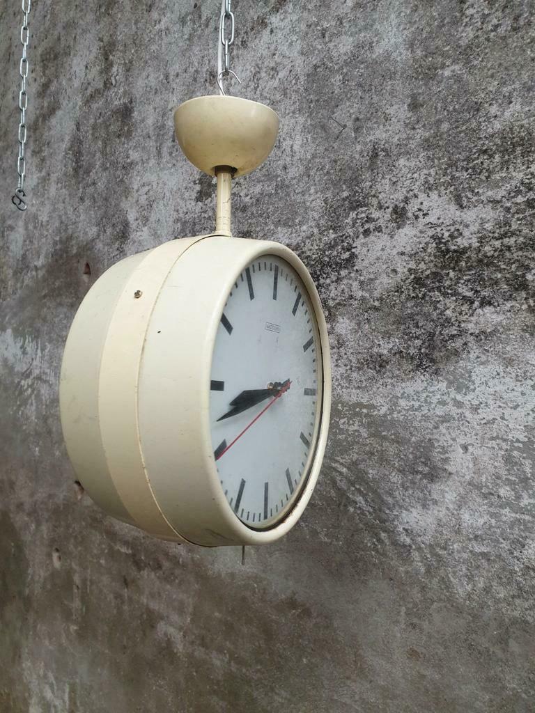 Old school clock double clock from Doorn 60s